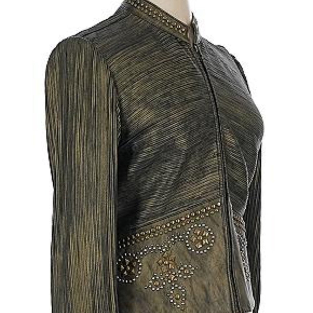Double D Ranch Mabel heavily embellished, leather jacket NWT - Picture 11 of 16
